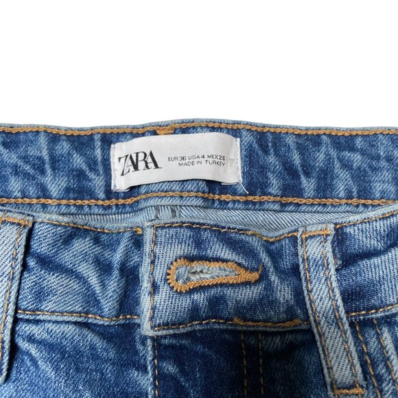 Zara Women's Distressed Jeans, size US 4 - Picture 5 of 13